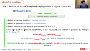 Elec - transitoire 1er ordre : Analyse énergétique (2/2)